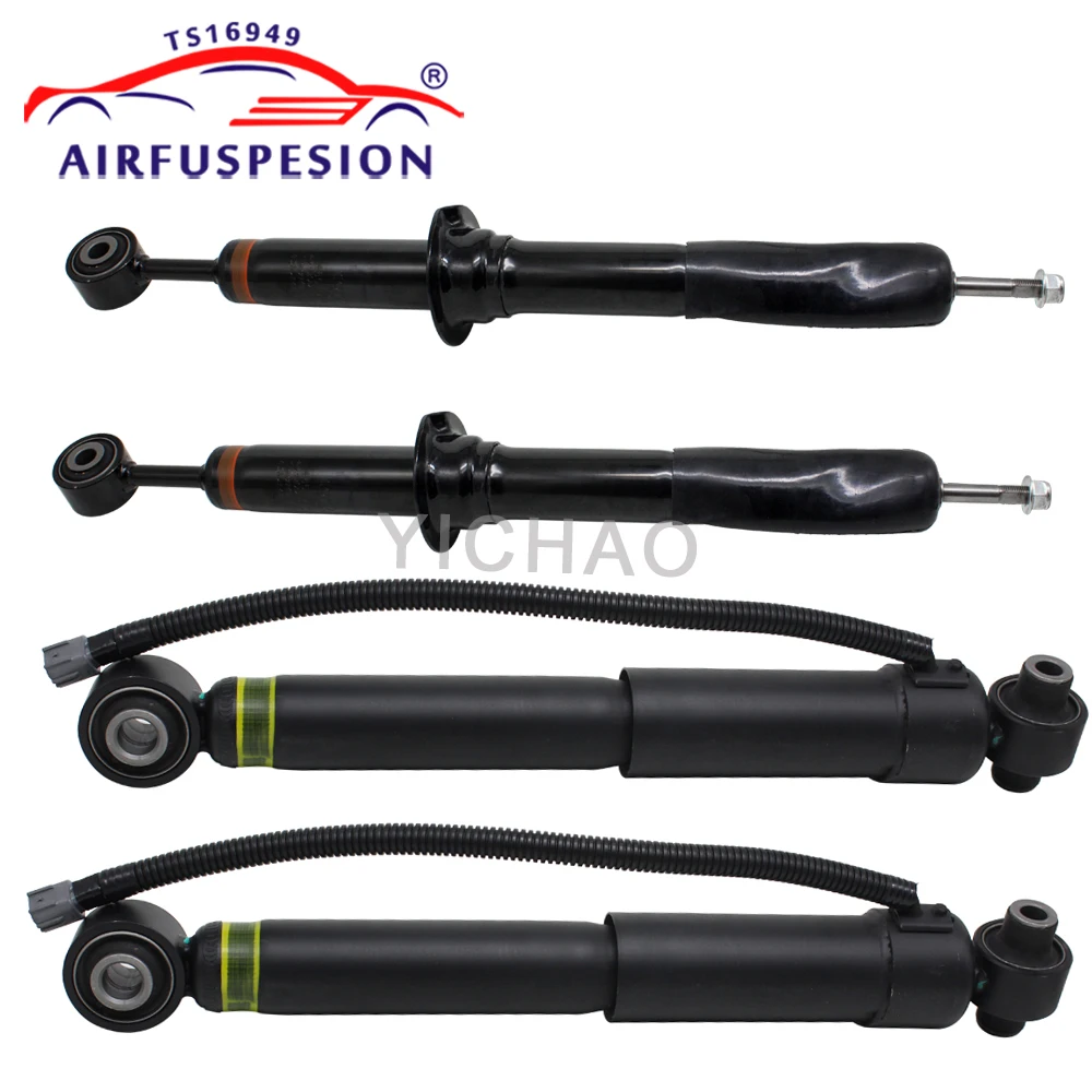 4pcs Front+Rear Air Struts Suspension Shock Absorber For Toyota Sequoia With Sensor 2008-2019 48530-0C100 48510-34040