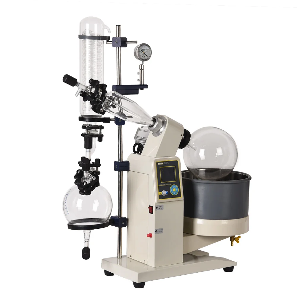 ZOIBKD Laboratory Equipment R-1005 Rotary Evaporator 5L Capacity Configuration New Digital Display Automatic Lifting Bath