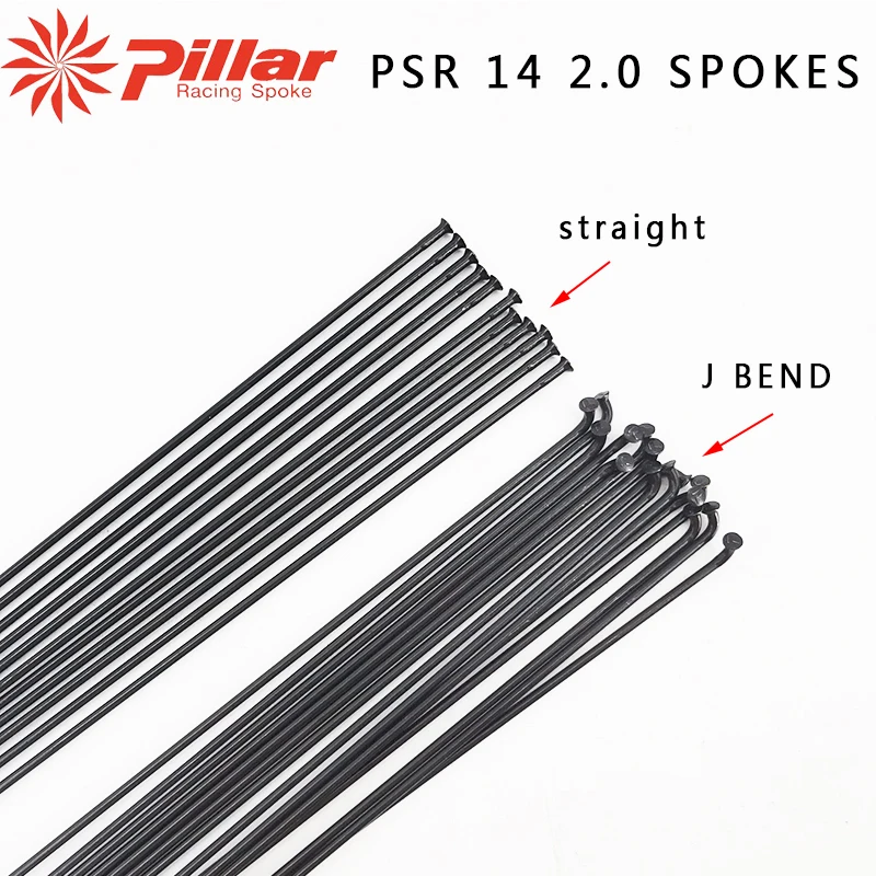 

Pillar PSR 14 Round Bicycle Spokes 14G 2.0 Bike Spokes Straight Head J-bend Radios Stainless Steel Spoke for Road Mtb Bike Wheel