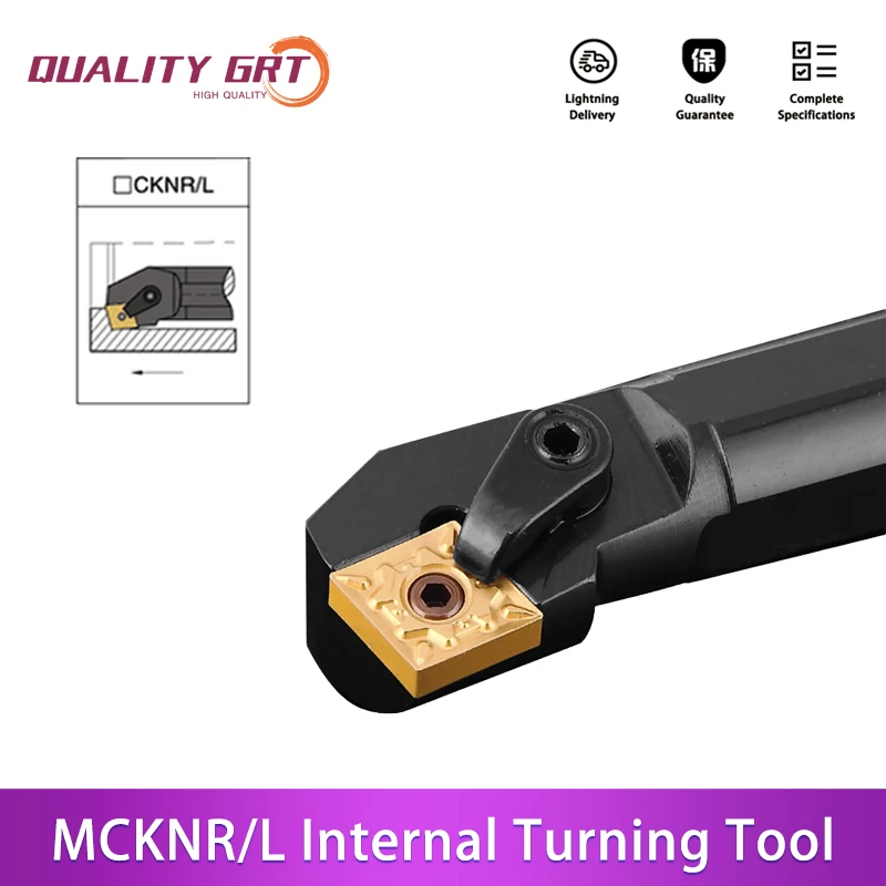 Q.Grt S20R-MCKNR12 S25S-MCKNR12 S32S-MCKNR12 Internal Turning Tool Holder Carbide Inserts CNMG MCKNR CNC Lathe Cutting Tools