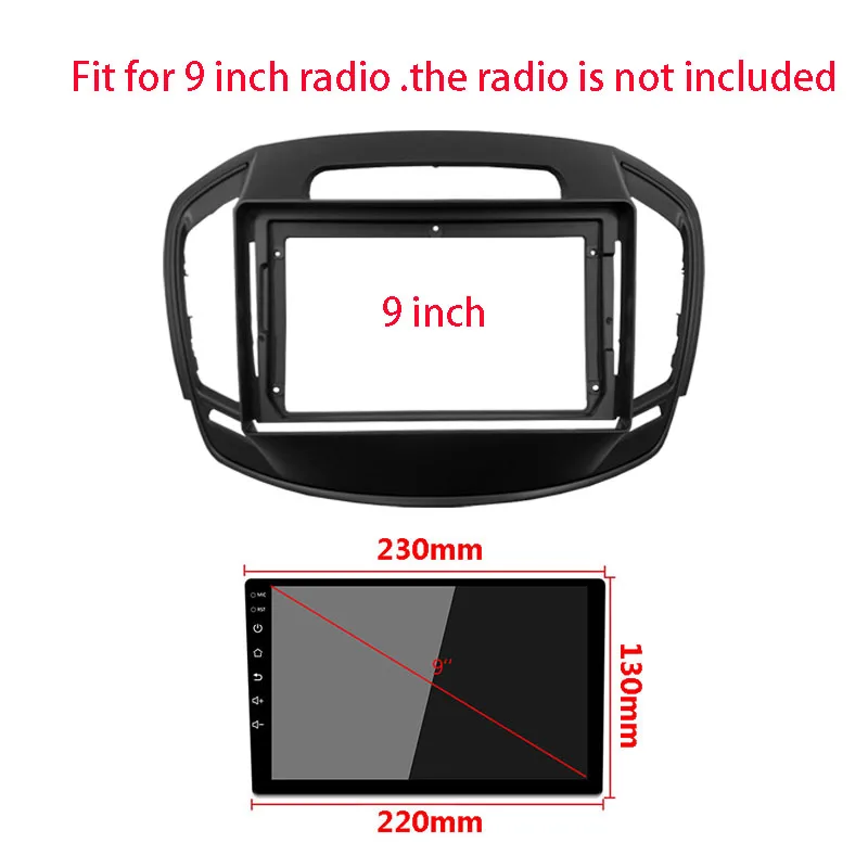 9 Inch Car Radio Fascia For Buick Regal 2013-2017 Auto Stereo CD/DVD Dash Panel Center Console Holder Frame Kit