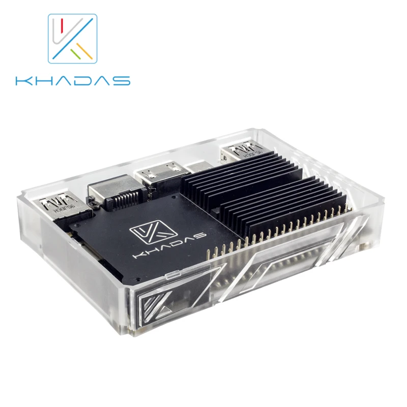 Imagem -03 - Khadas-htpc Single Board Computador com Faça Você Mesmo Case ir Remote Placa de Metal Mini Computador Amlogic S905d3-n0n Sbc Vim3l