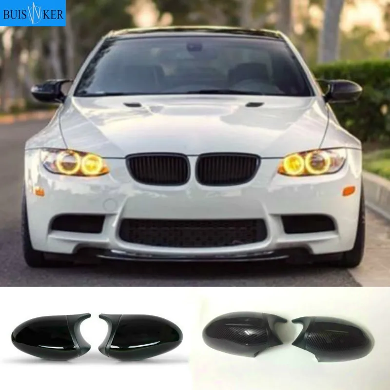 

Carbon Side Wing Mirror Cover For BMW 1 3 Series E82 E88 2007 ~2009 E90 E87 E91 E93 E81 E92 high quality black Rear-View Caps