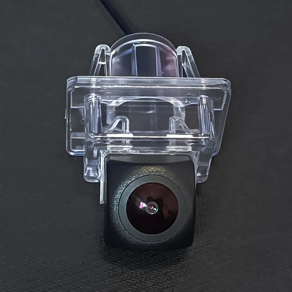 AHD Fisheye 12LED Dynamic Trajectory Car Rear View Wireless Camera For Mercedes-Benz C Class W204 C180 C200 C280 C300 C350 2007-