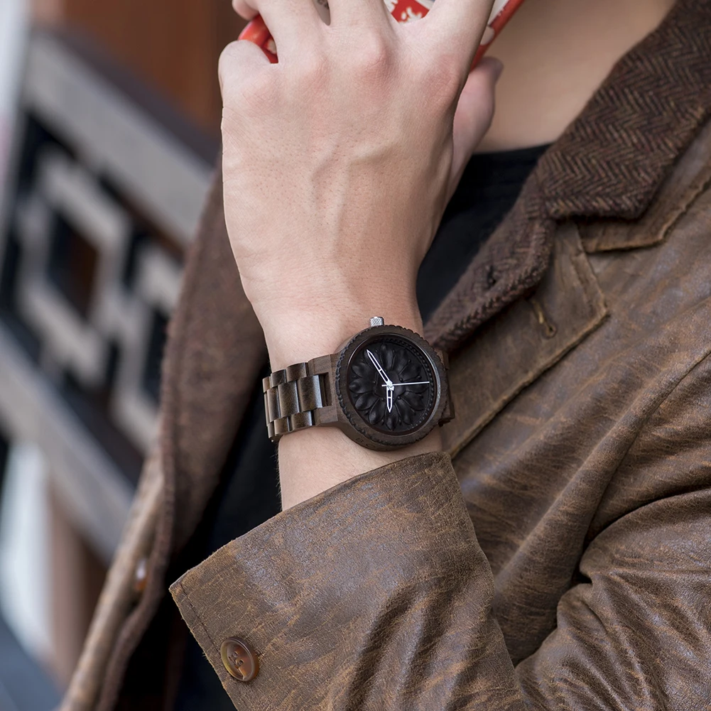 Japan Movement Wood Watch Men BOBO BIRD Quartz Wristwatches Top Brand Luxury Man Clock Fashion Drop Shipping Custom Dropshipping
