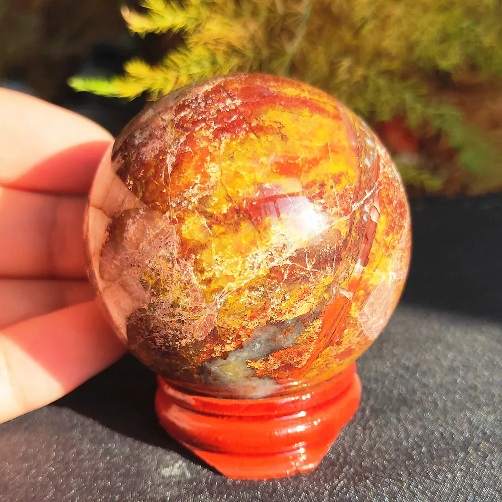 4-6cm Crystal Ball Natural Pietersite Quartz Sphere Yellow Peter stone GemS Orb Healing