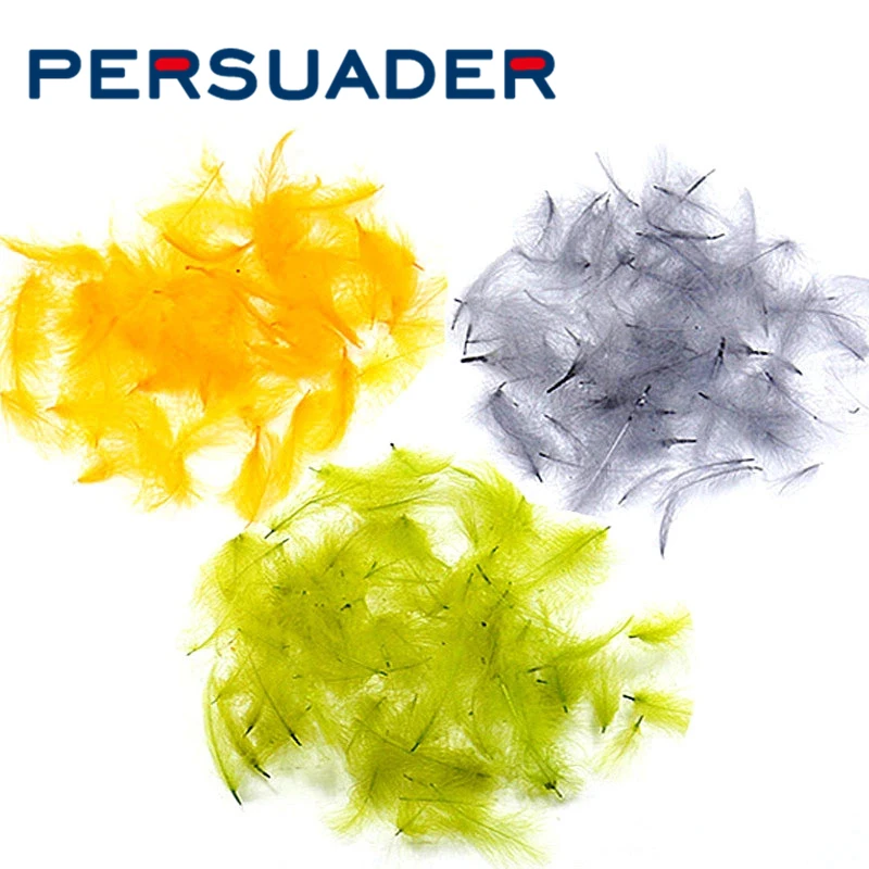 Disuasader-pluma impermeable para atar moscas, material De cebo seco, 8 colores opcionales, CDC