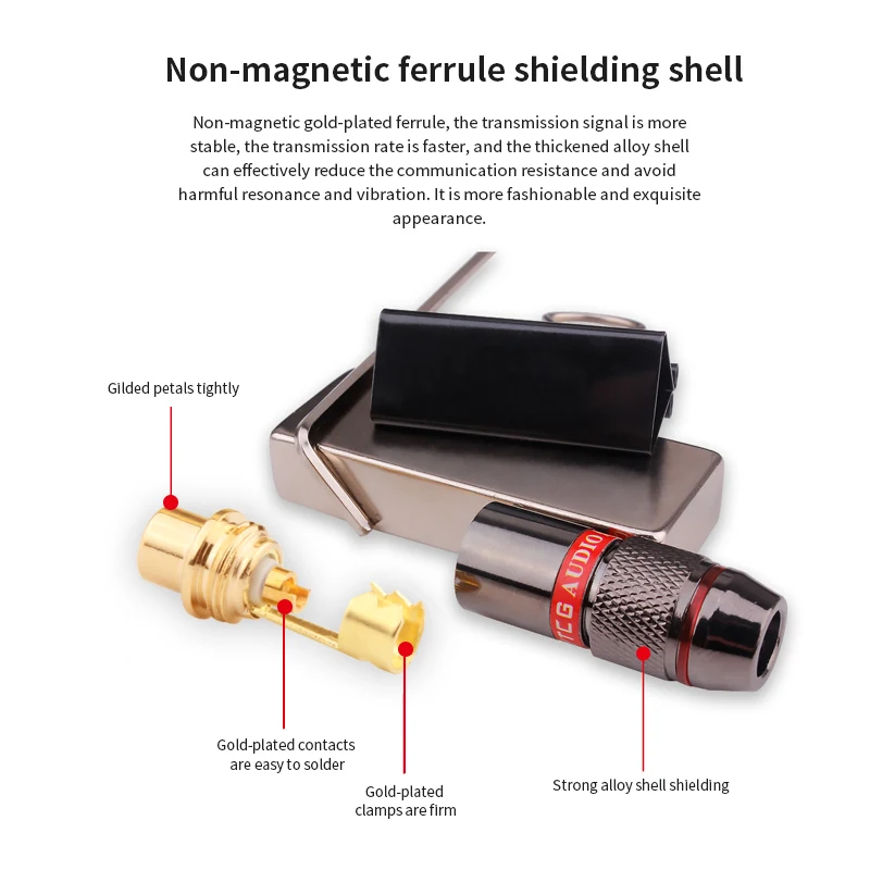 4pcs 24k connettore RCA femmina placcato in oro connettore cavo Audio adattatore RCA femmina per connettori Audio Video fai da te connettori spina Rca