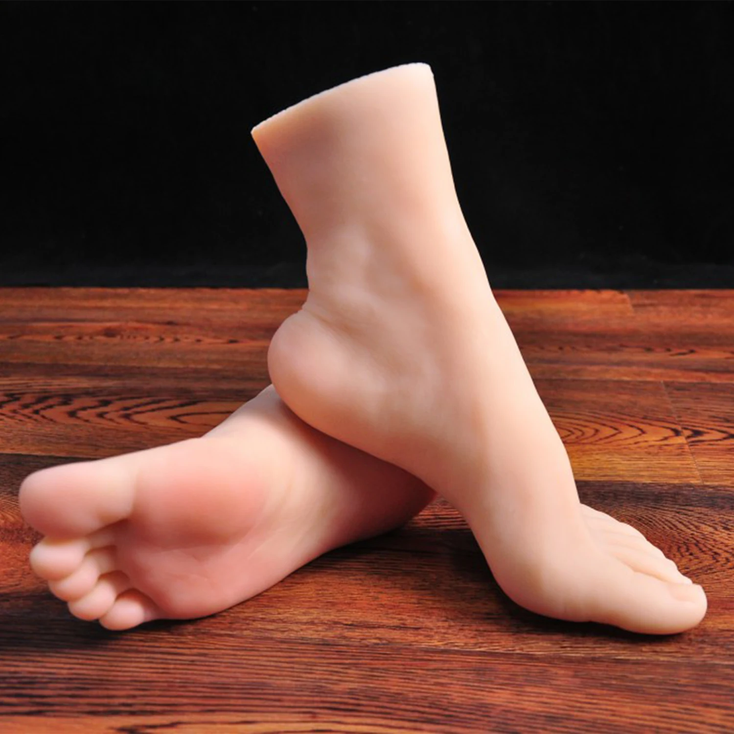 

Mannequin Female Foot Model Stockings Large Size Cloned for Fake Nail Art Lifelike Silicone Feet TPE ZISHINE 4100