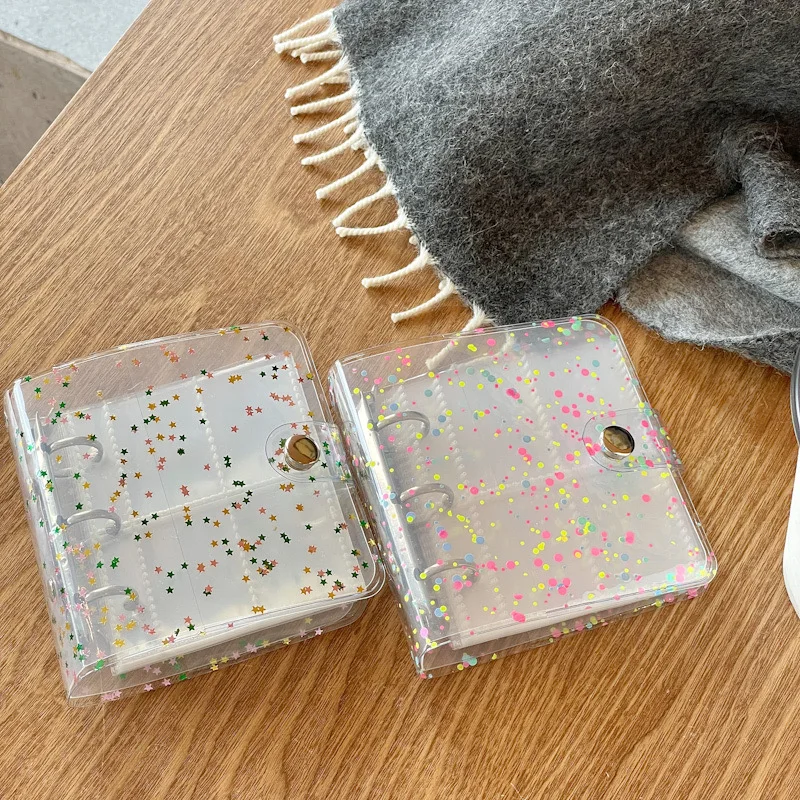 MINKYS Neue Ankunft Kawaii Bling Stern 1/2/3 zoll Kpop Photocards Sammeln Buch 3 Ringe Bindemittel Karten Organizer Buch Schreibwaren – Detail 6
