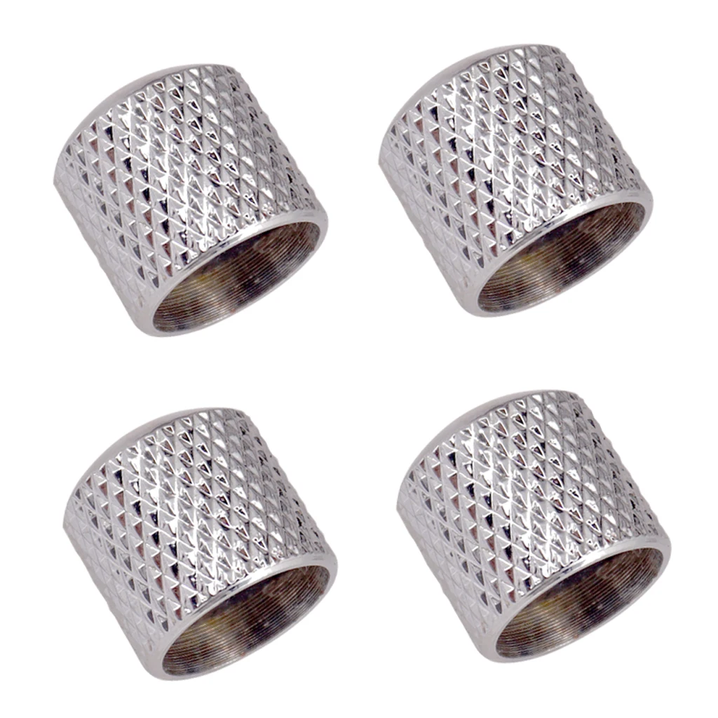 Pack of 4 PCS Iron Electric Guitars Volume Tone Knobs Buttons for Electric Guitar/Bass Parts