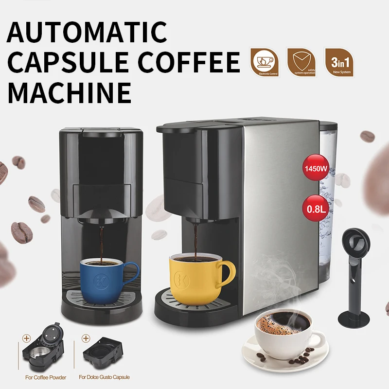 

Fully Automatic Capsule Coffee Machine Home Large-Capacity Small Coffee Machine Dripping Italian American Style