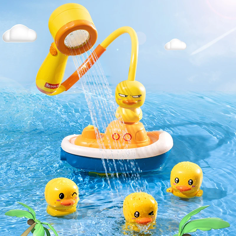 Baby Bath Toys for Kids Spray Water Bath Toys Electric Duck Baby Shower Water Toys Ball Bathroom Baby Toys Bathtub Water Toys