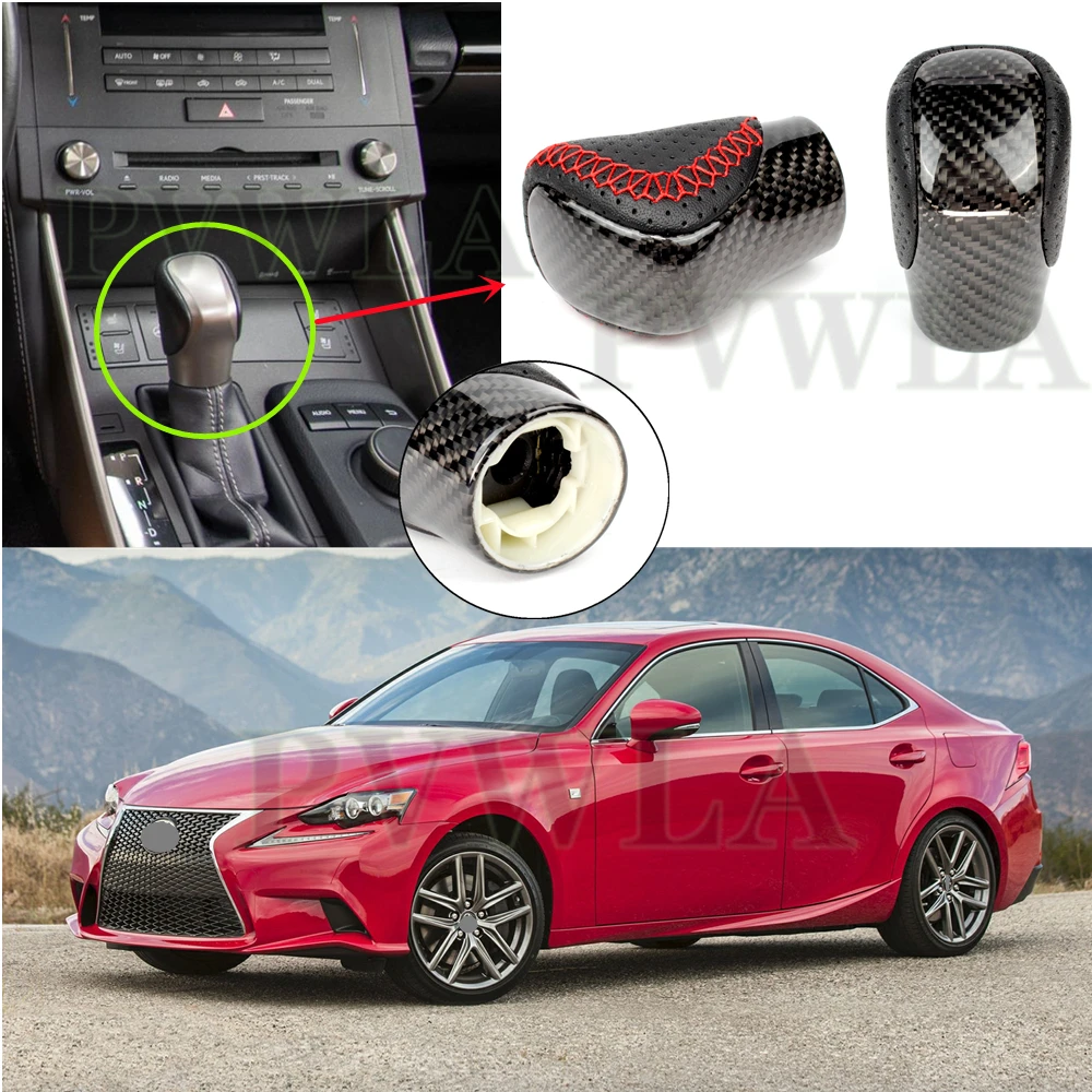 

Automatic Transmission Carbon fiber Gear Shift Knob For Lexus IS 2013 2014 2015 2016 2017