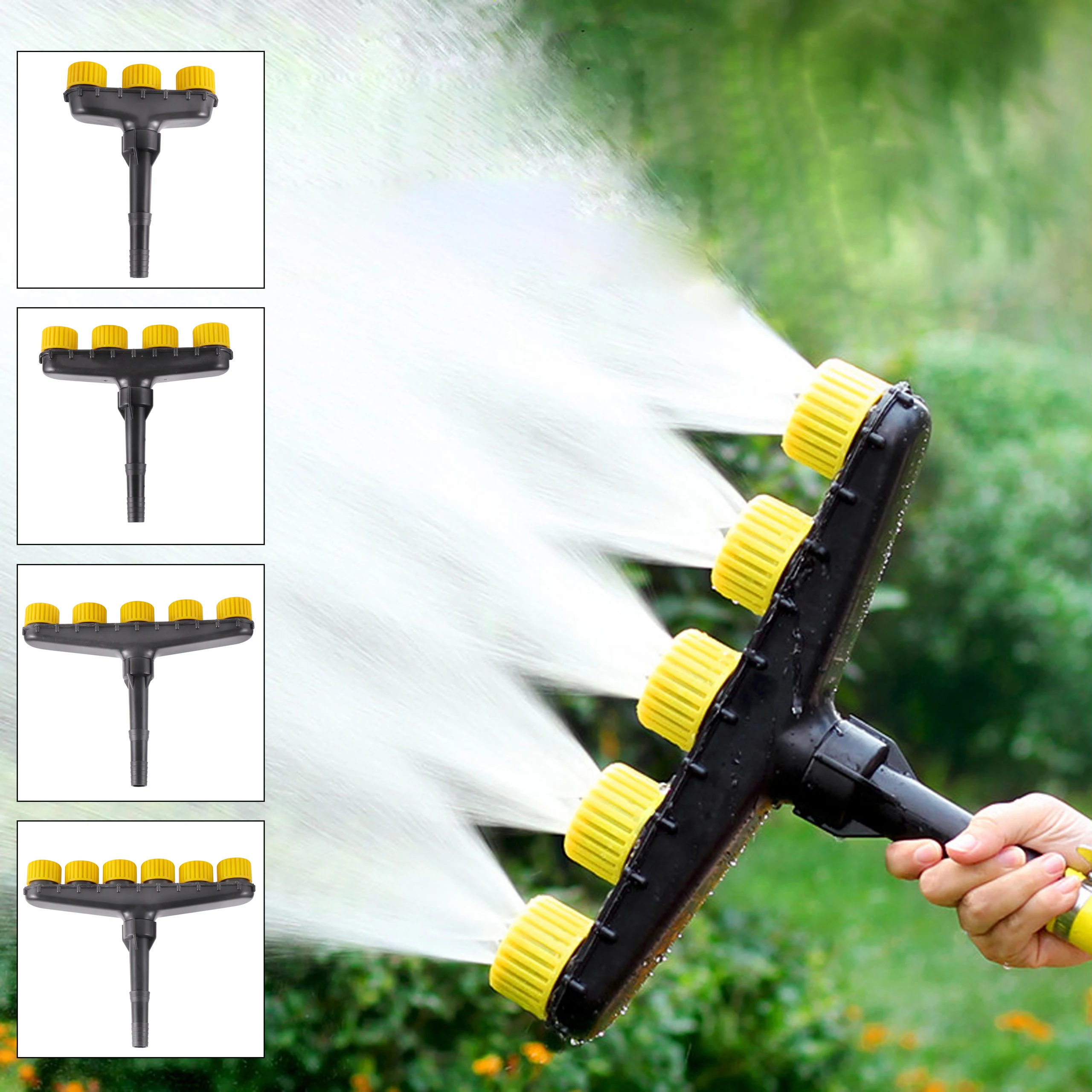 Agriculture Atomizer Nozzle Garden Lawn Sprinkler Farm Vegetable Irrigation Adjustable Large Flow Watering Tool 3/4/5/6 Way