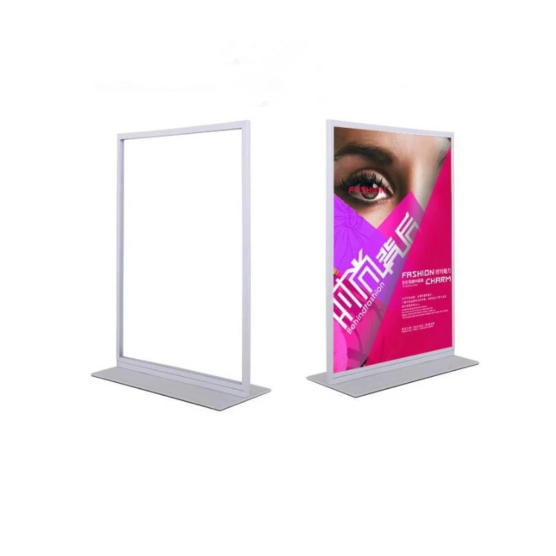 Double-Sided Poster Stand Rack, Metal Cafe Sign, Advertising Promotion Desk Display, New Promotion, High Quality, A3 and A4