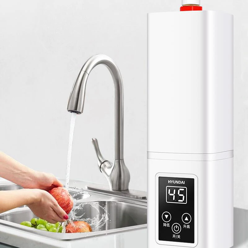 سخان مياه فوري كهربائي Tankless سخان مياه ساخن مطبخ استخدام تسخين سريع