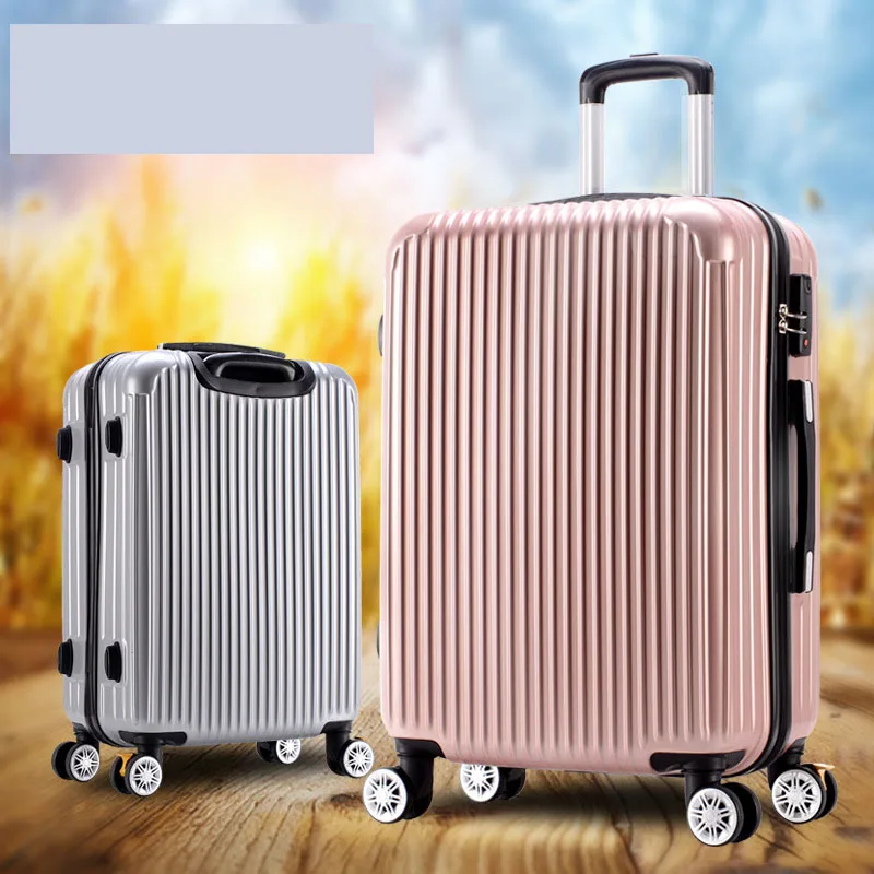 

New 20"22"24"26"Travel Trolley PC Luggage Mute Wheel Hard Case Suitcase Password Lock Boarding Case Carry On Bagas Free Shipping