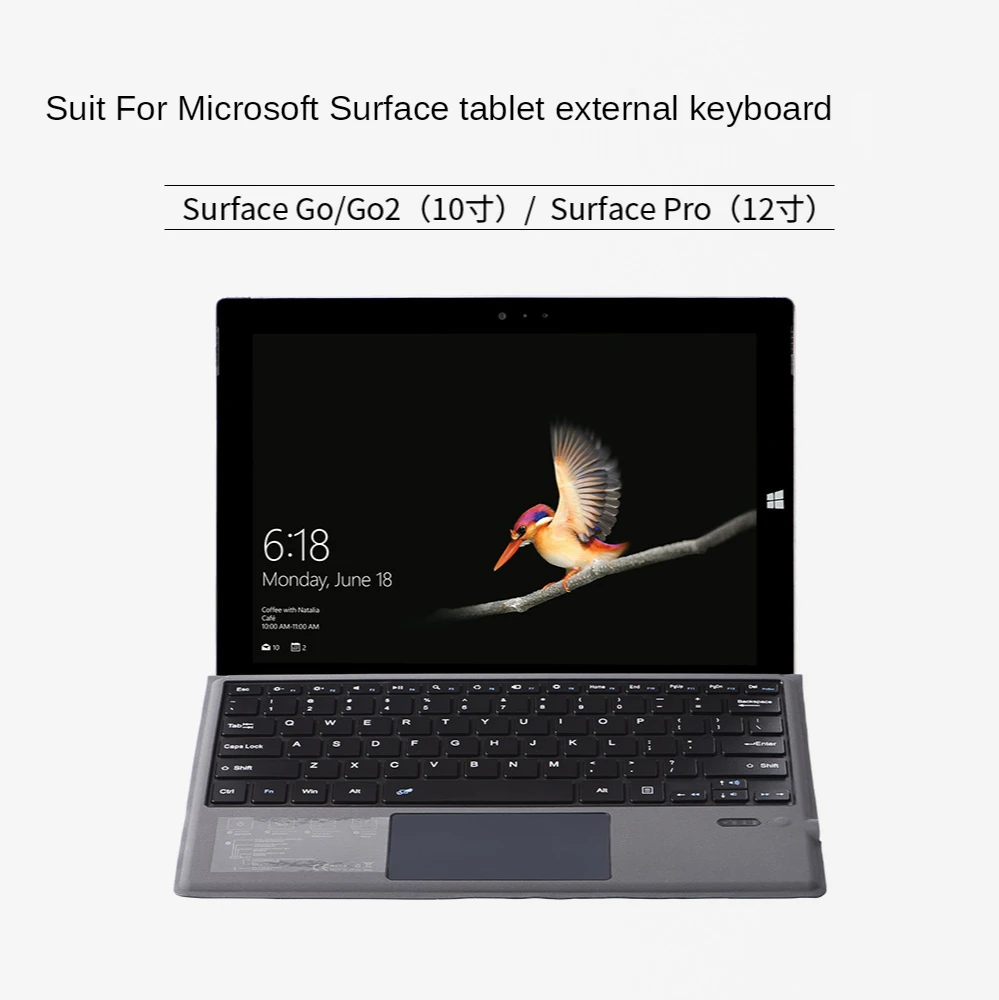 

Беспроводная клавиатура для ноутбука Microsoft Surface Pro 3/4/5/6/7 и Беспроводная Bluetooth клавиатура GO2