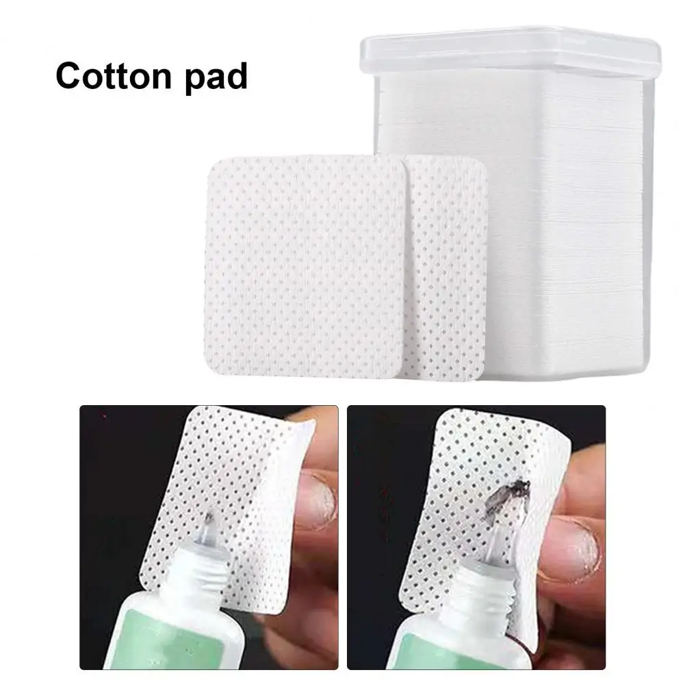 200Pcs Glue Remover Pads Lint-Free Anti-tear Makeup Tools Eyelash Extension Glue Cleaning Wipes for Girl