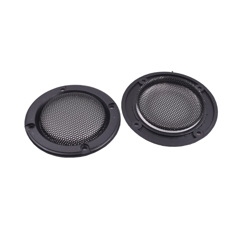 Tenghong 2 шт., 2 "/4"/5 "/6,5" дюймов, черный автомобильный аудио динамик, преобразующая сетка, декоративный круг, металлическая сетка, решетка «сделай сам»
