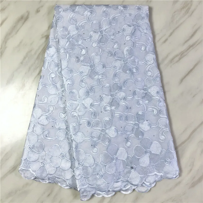 

Pure White Swiss Voile Lace In Switzerland High Quality Embroidery African Lace Fabric Fashion Cotton Lace Tulle Fabric KPL20208
