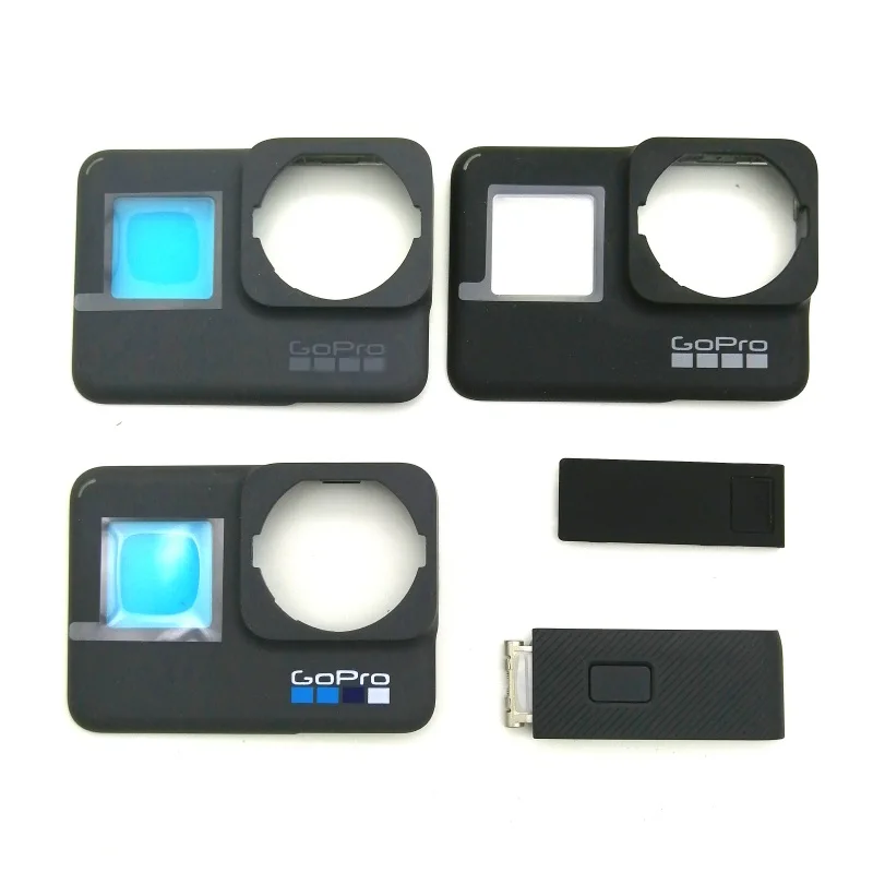 For GoPro Hero 56789/101112 Black Original Accessories Frame Front Door Faceplate Panel/UV Filter Lens/Battery USB Cover/Case