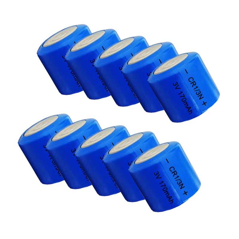 10PCS CR1/3N CR-1/3N 3V lithium battery DL1/3N CR1/3 1/3N CR13N CR13 13N Glucose camera battery dry primary batteries