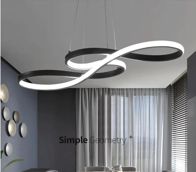 

Nordic dining room lamp chandelier modern minimalist creative personality art dining room lamp household atmosphere remote contr