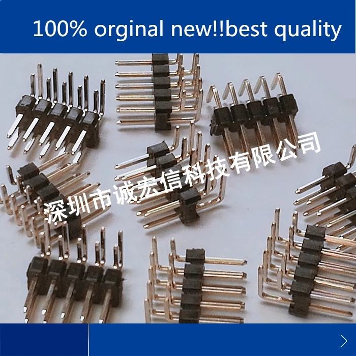 10pcs orginal new in stock 2.54MM pin header double row curved pin 2*3P/4/5/6/7/8/9/10/12/15/20PIN