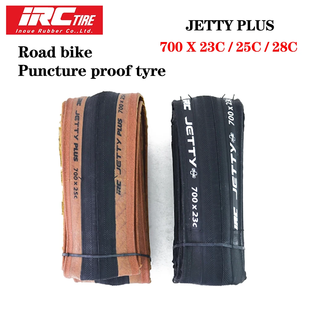 IRC JETTY PLUS Road Bicycle Tyre Puncture Proof Tyres For Road Racing 700*23/25/28C Rubber Tire Pressure 100-130psi