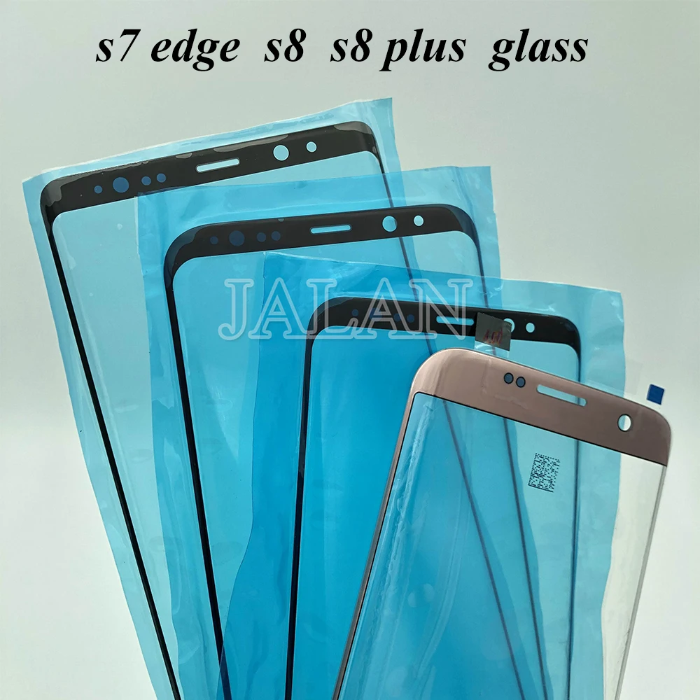 5pcs Front Glass For S8 Plus LCD Touch Screen Panel Copy Glass Replacement For Digitizer Display Screen Repair Renove