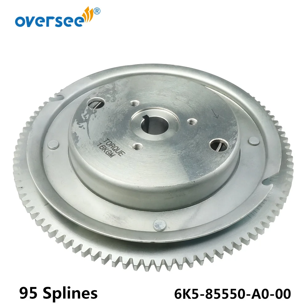 

OVERSEE 60HP 70HP Flywheel Rotor 6K5-85550-A0-00 For Yamaha Outboard Engine 60HP 6K5 2 Stroke