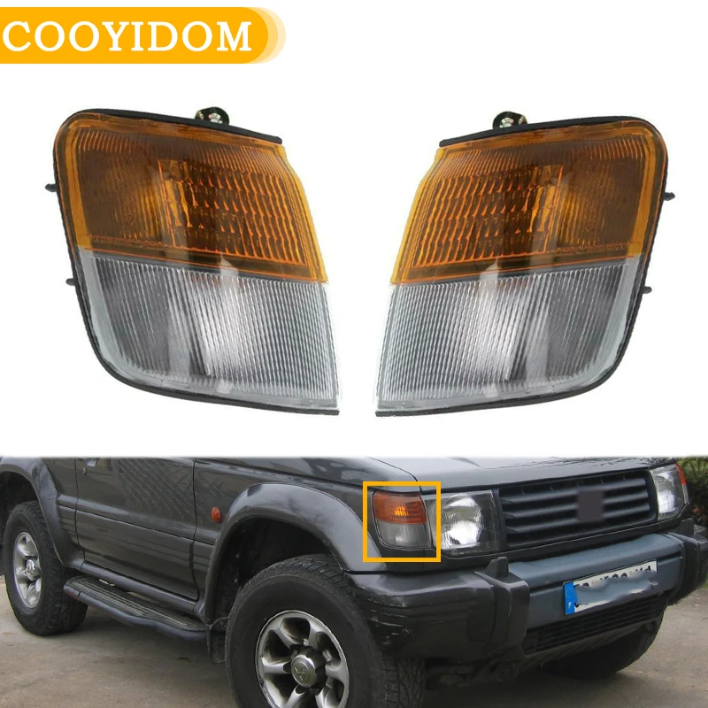 Corner Light For Mitsubishi Pajero Montero Shogun 1991-1996  Signal Lamp Light Turn Signal Lamp Indicator MR124957 MR124958