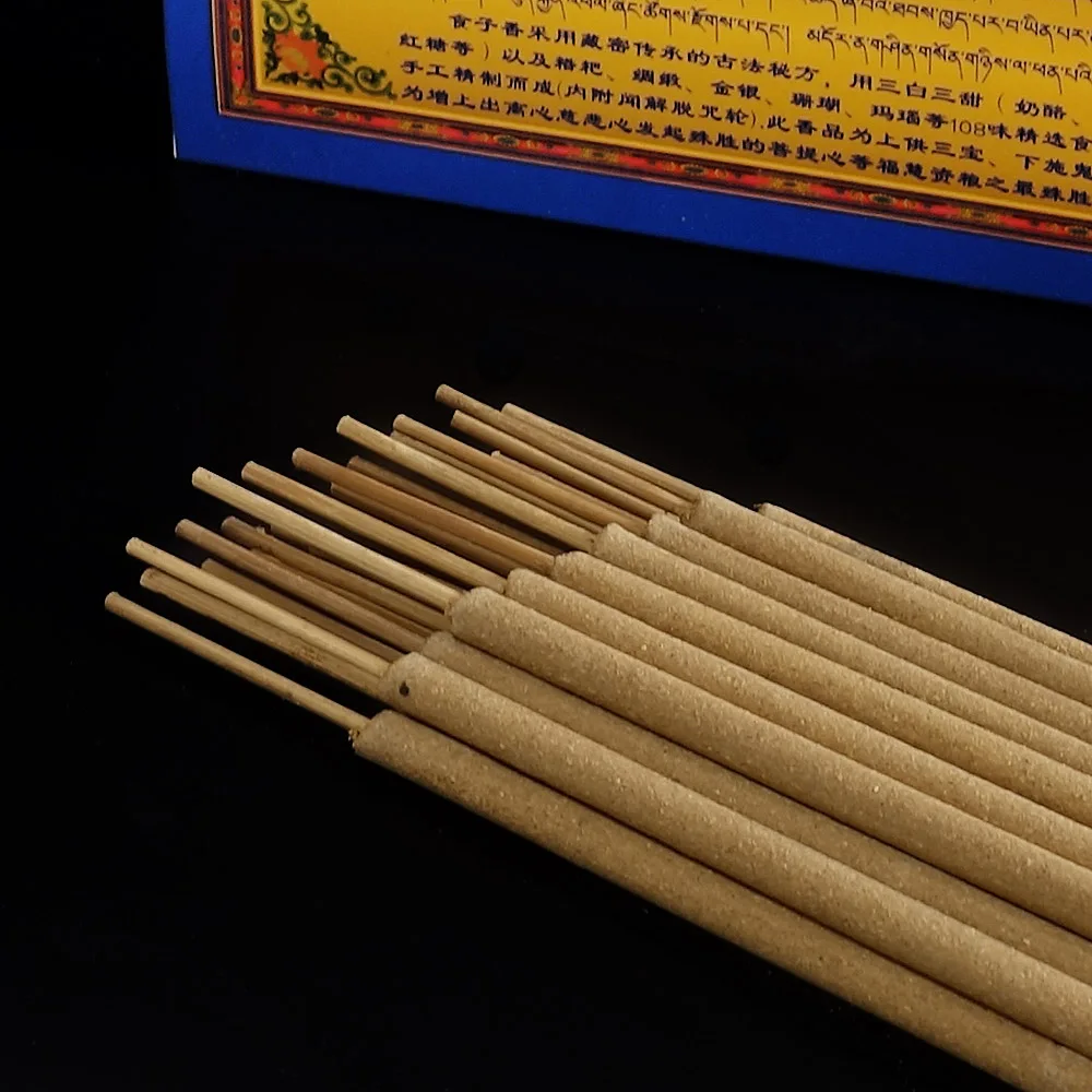 Religious Meditation Tibetan Incense sticks, Positive Energy Blessing, Bland Aroma, Made From Natural Spices,Not Easily Broken