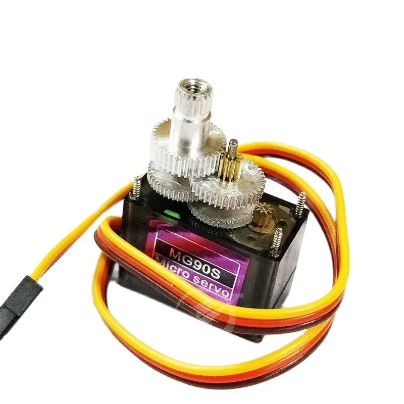 Engranaje de Metal MG90S engranaje de dirección dientes de cobre (tamaño 9g) 14g engranaje de dirección de inclinación SG90 versión mejorada