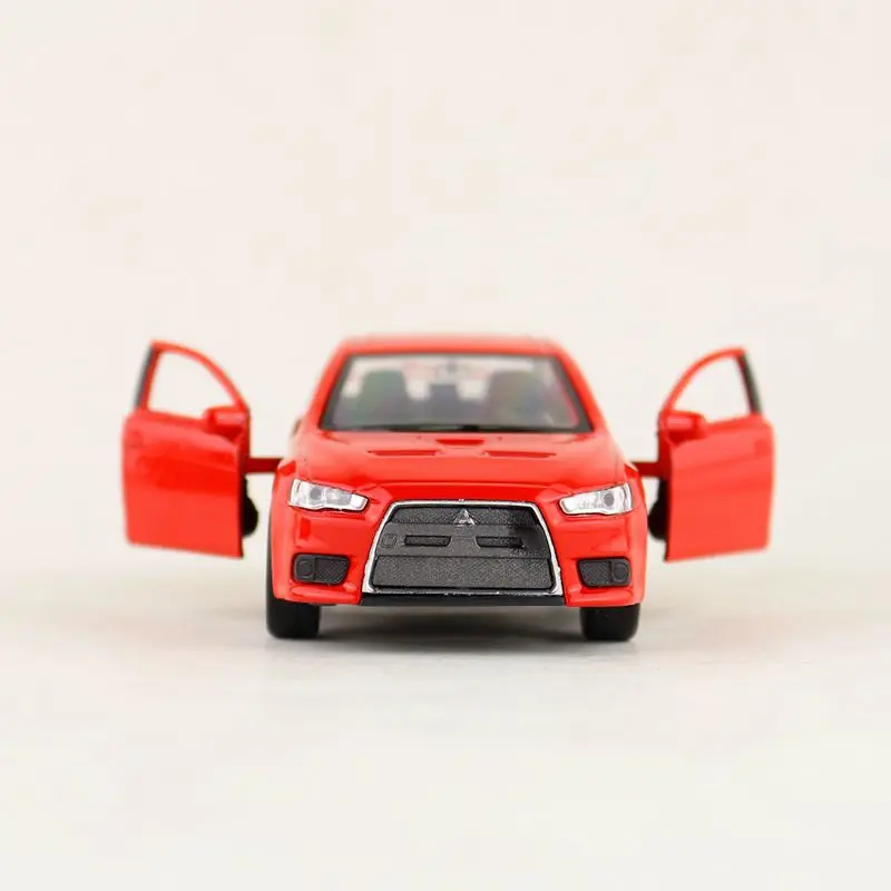 WELLY Toy Diecast Model 1:36 Scale MITSUBISHI LANCER EVOLUTION X Pull Back Car Educational Collection Gift Kid