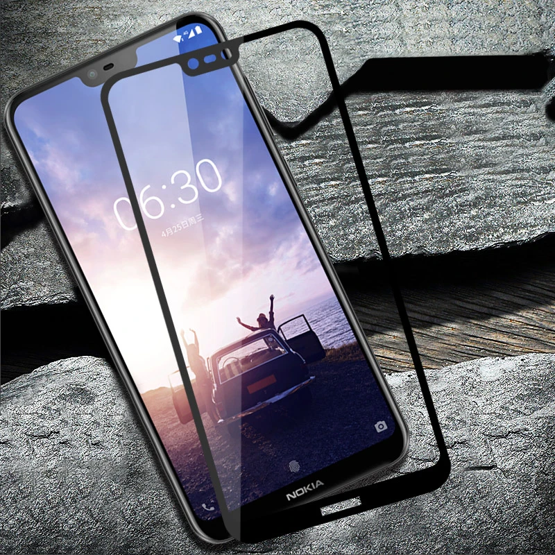 Gehärtetem Glas für Nokia 2,2 3,2 4,2 Full Screen Protector Für Nokia X6 X5 X3 2,1 3,1 5,1 6,1 7,1 7 Plus 2018 Schutzhülle Film