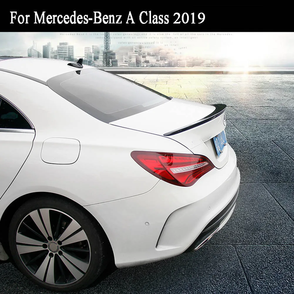 For Mercedes-Benz A Class A180L A200L 2019 ABS Rear Trunk Spoiler Wing Lip