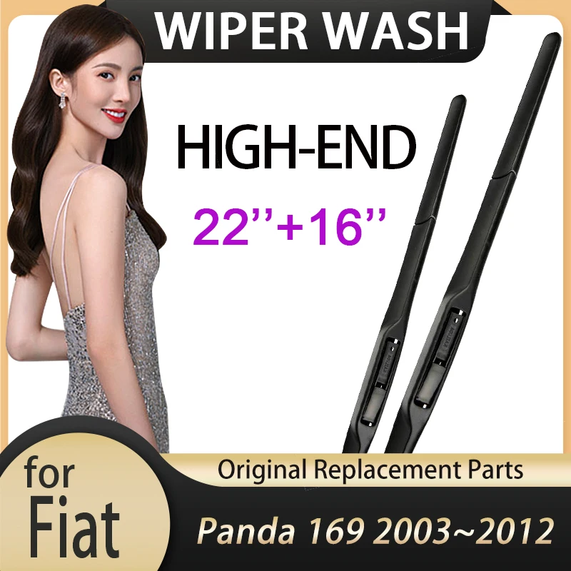 

for Fiat Panda 169 2003~2012 2004 2005 2006 2007 2008 2009 2010 2011 Front Windshield Wipers Car Wiper Blade Car Accessories