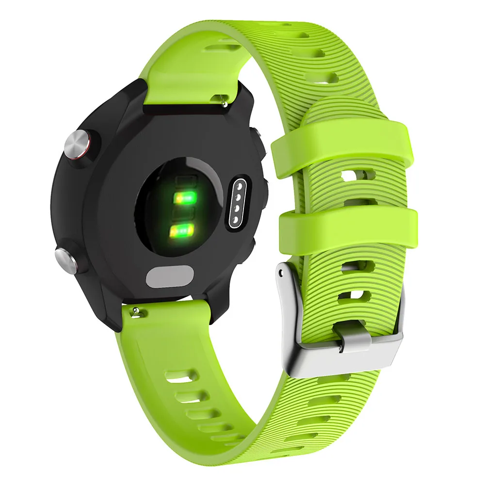 سوار سيليكون رياضي 20 مللي متر لـ Garmin Forerunner, 245 245M 645 Vivoactive 3 ، سوار ساعة ذكية ، سوار معصم للساعات