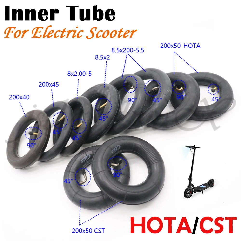 CST HOTA 10 Inch Inner Tube for Electric Scooter Balancing Car 200x40 200x45 200x50 8x2.00-5 8.5x2 8.5x2.00-5.5 Rubber Tire Tyre