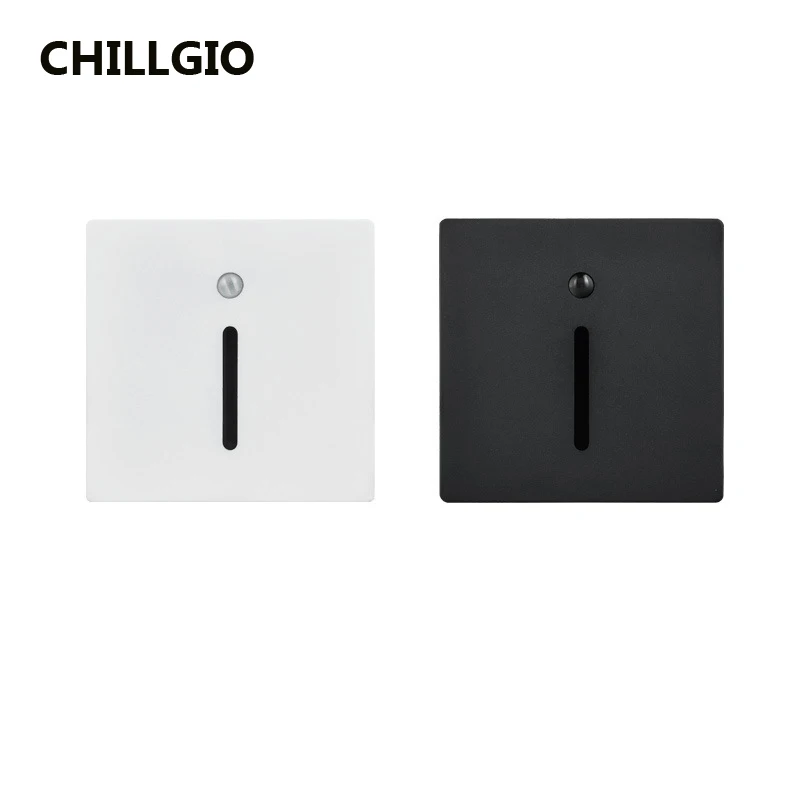 CHILLGIO Sensor Recessed Led Stairs Light Step Outdoor Aluminum Waterproof Night Wall Foot Lamps Modern Indoor Corner Lighting