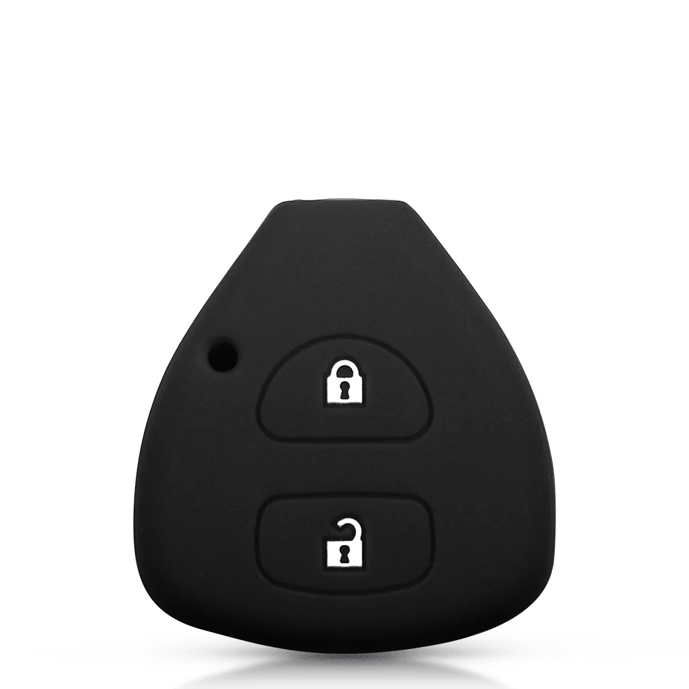 KEYYOU For Toyota YARIS AURIS Sienna Remote Key Protector Cover 2005 2006 2007 2008 2009 2010 Silicone Key Case