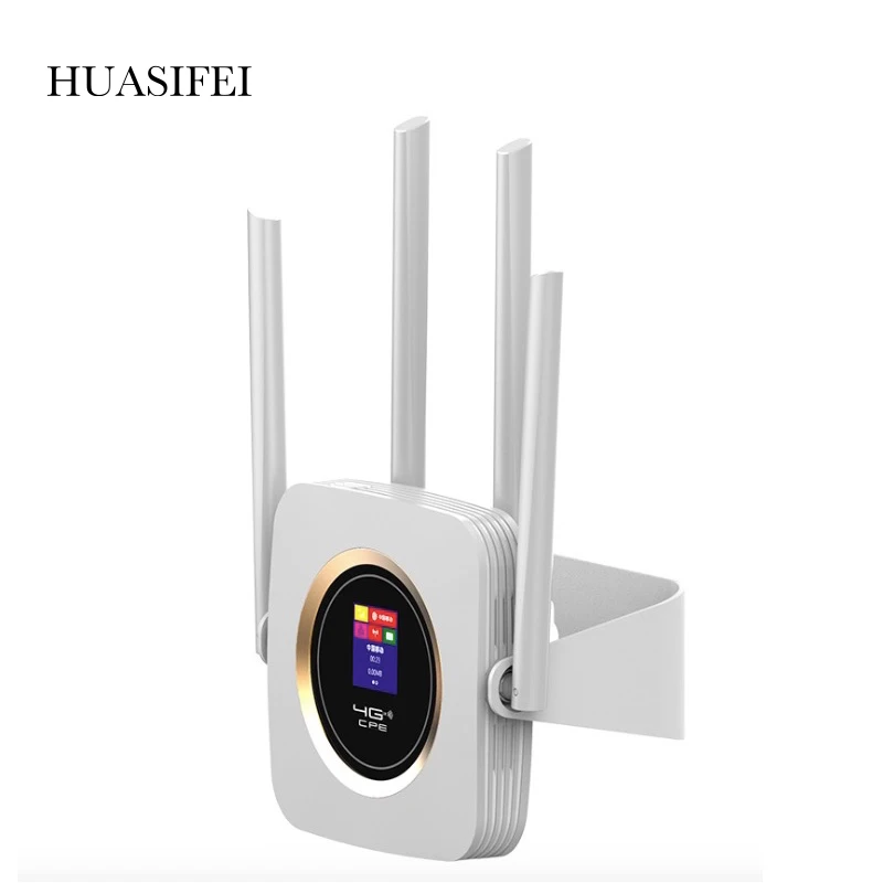 HUASIHEI 4g Wifi Router Cat4 150Mbps 3000mAh Battery Wireless Mobile Wifi Dongle Quad High Gained External Antennas Sim Router