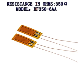 10pcs Precision resistive strain gauge BF/BHF350-6AA 350 ohm strain gauge the pressure sensor load cell Band lead