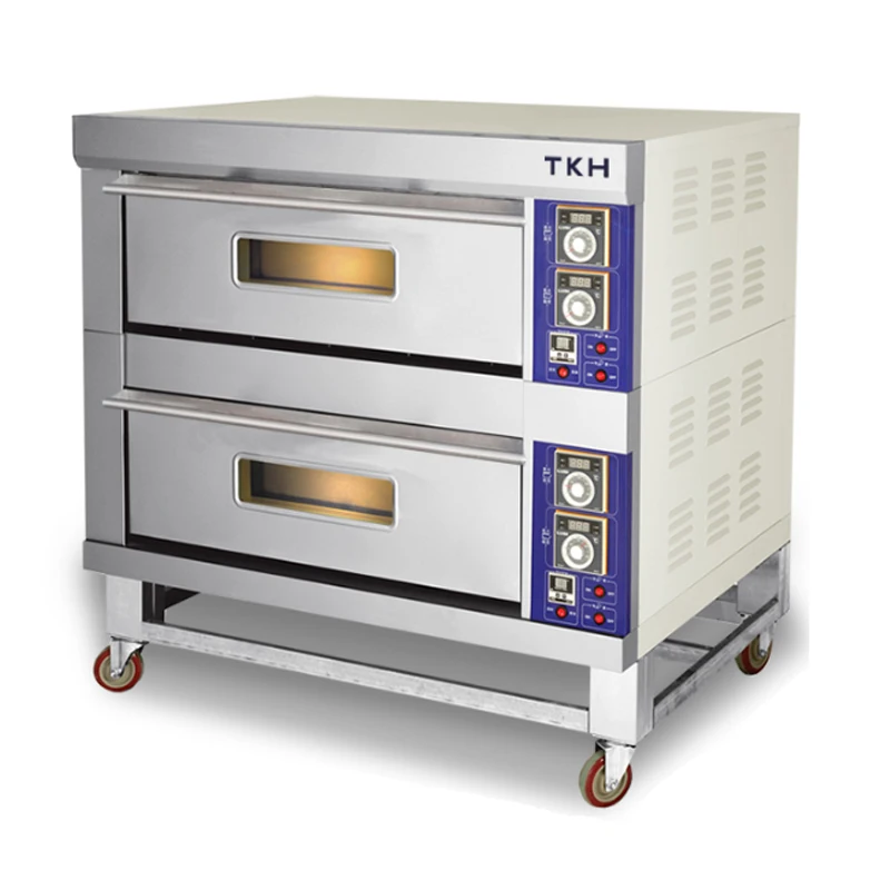 Commercial electric oven Two-story Cake bread pizza baking machine Double-layer large-capacity oven Zinc alloy liner 220V/380V