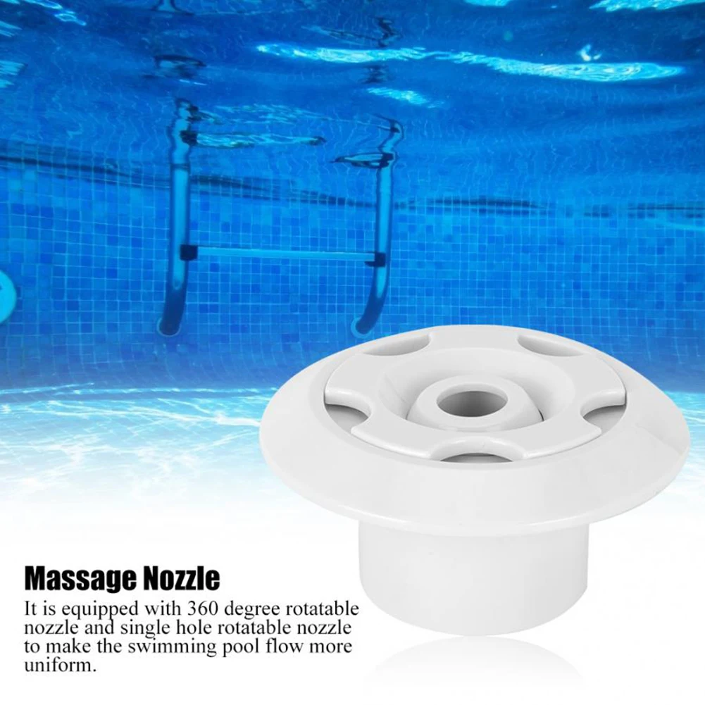 Boquilla de salida de piscina, herramienta de masaje con rotación de 360 °, salida de agua, chorro de ojos para SPA