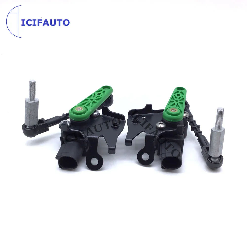 2 x Front Right&Left Headlight Level Sensor With Poles for Audi A6 C7 4G S6 A7 RS7 A8 S8 OEM: 4H0941285G / 4H0941286G
