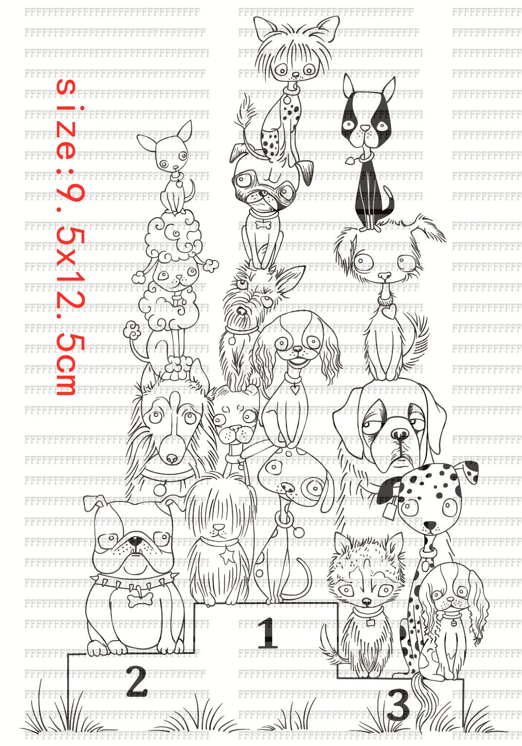 Dog Champion Award Transparent Silicone Rubber Stamp And Die Sheet Cling Scrapbooking DIY Cute Pattern Photo Album